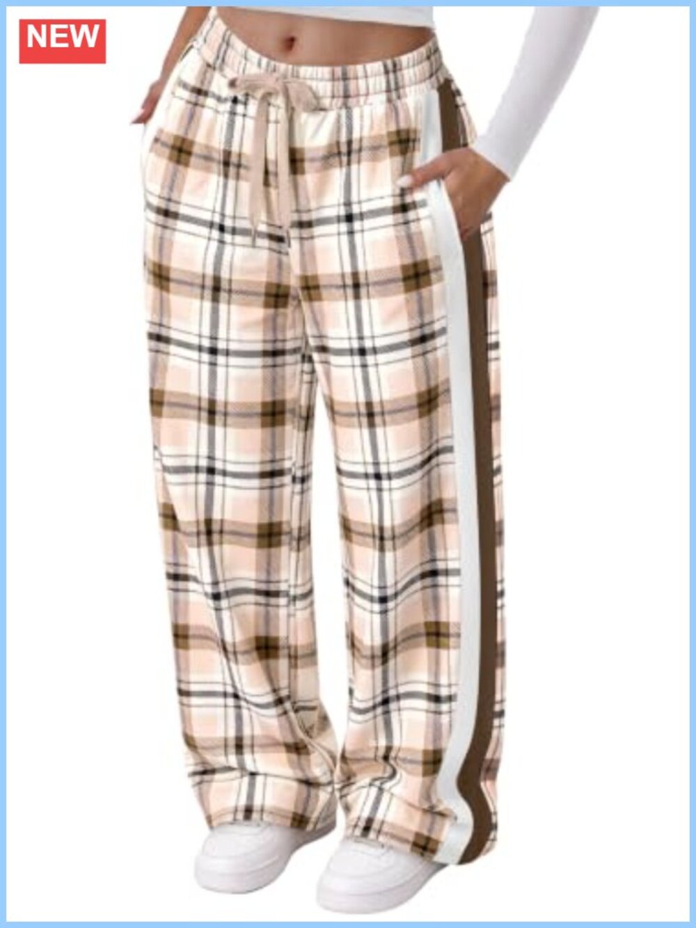 Womens Wide Leg Sweatpants Lounge Pants Pockets Drawstring Casual